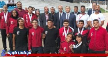 تكريم منتخب ألعاب القوى المصري في تونس بعد نجاحه بالبطولة العربية