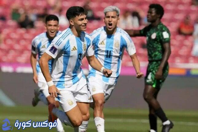 الأرجنتين تتألق وتبلغ ربع النهائي بفوز ساحق على نيجيريا في مونديال الشباب